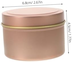 12pcs Metal Candle Tins for DIY Aromatherapy Jars