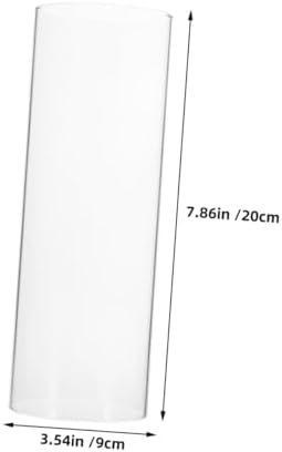 ABOOFAN Glass Candle Holder Windproof Chimney Shade for Tealight Candles