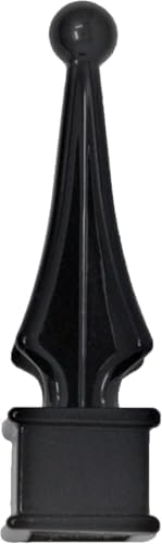 Fence Finial Toppers for Square Posts Black Polypropylene 50 Pack