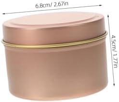 12pcs Metal Candle Tins with Lids Storage Containers for Candle Making
