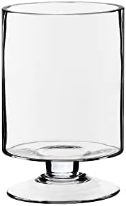 CYS EXCEL Glass Hurricane Candle Holder 8 Inch