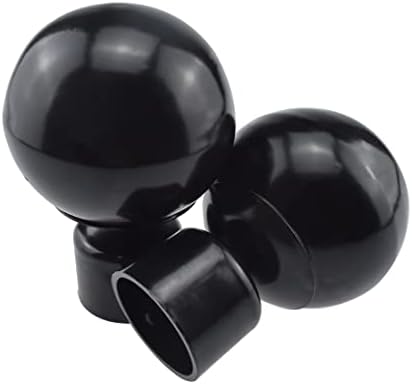 Aifeier ET Black Curtain Rod End Caps 2 PCS