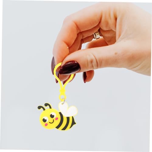 24pcs Cute Bee Keychains for Backpack and Party Favors