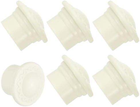 Ucell Curtain Rod Ends 6Pcs Plastic Finials for 26-28mm Rods