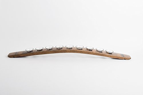 Alpine Wine Design Wine Stave Menorah with 9 Candles