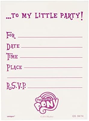Unique My Little Pony Party Invitations Bundle