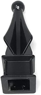 Aluminum Black Quad Flare Finial Set of 10