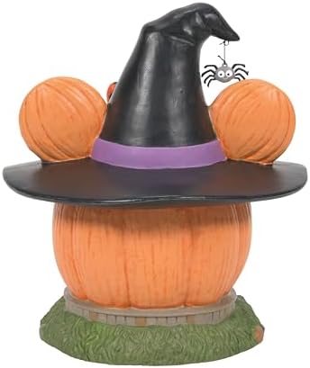 Department 56 Disney Village Halloween Minnie Mouse Pumpkin Town House Light Building
