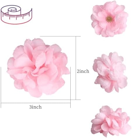 Floating Flowers for Floating Candle Centerpieces 12pcs Pink
