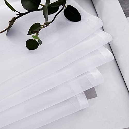 MIULEE Sheer Window Scarf Valance Extra Long Panel Curtain