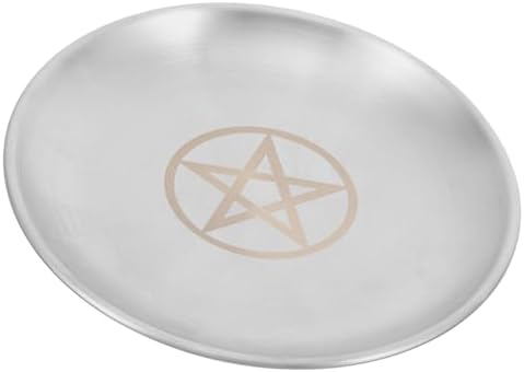 IMIKEYA Pentagram Altar Ritual Plate Dish