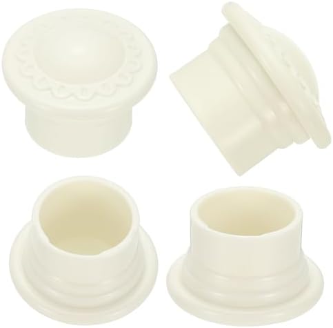 Ucell Curtain Rod Ends 6Pcs Plastic Finials for 26-28mm Rods