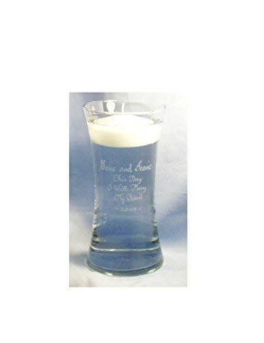 Personalized Glass Unity Floating Candle Curved Vase 1