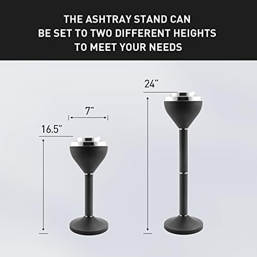 Anfrere Standing Ashtray Outdoor Large Tall Metal Ash Tray