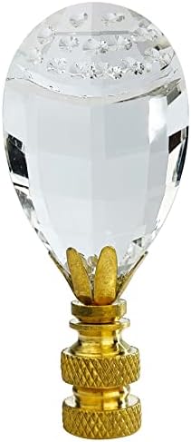Royal Designs Inc Balloon Drop K9 Clear Crystal Finial for Lamp Shade