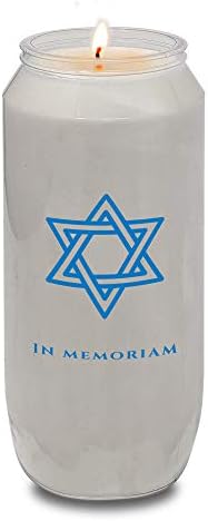 Yahrzeit Memorial Candles 7-Day Burn 3 Pack