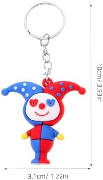 Operitacx 12 Pack Clown Keychain Pendants
