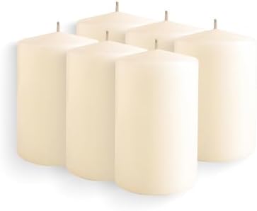 Simply Soson Ivory Pillar Candles Set of 6