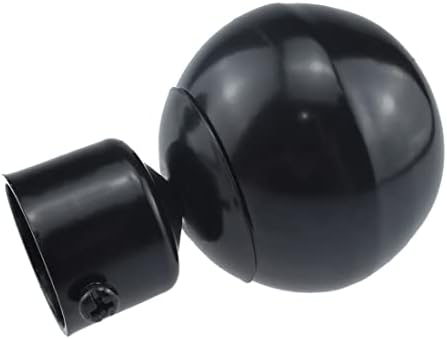 Aifeier ET Black Curtain Rod End Caps 2 PCS