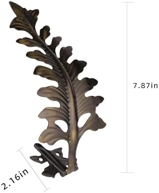 SUQ I OME Bronze Leaf Curtain Holdbacks 2 Pcs