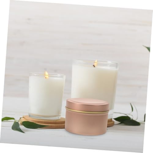 12pcs Metal Candle Tins with Lids Storage Containers for Candle Making