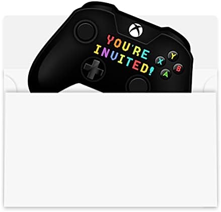 Simimi Art 30 Video Game Birthday Invitations with Envelopes