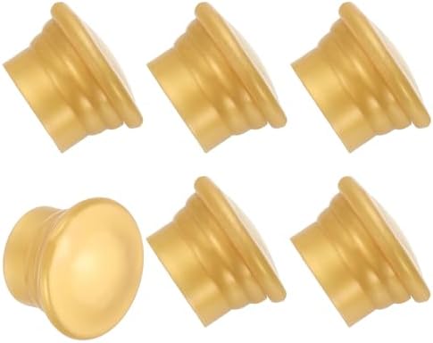 Uxcell Curtain Rod Ends 6Pcs Gold Finial for 26-28mm Rods