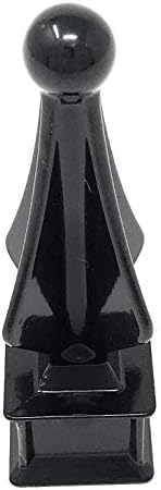 Aluminum Black Quad Flare Finial Set of 10