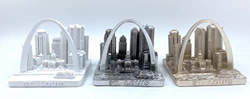 St Louis 3D City Model Statue Decoration 4 Inch White
