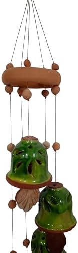 Purpledip Terracotta Wind Chime with 5 Bells