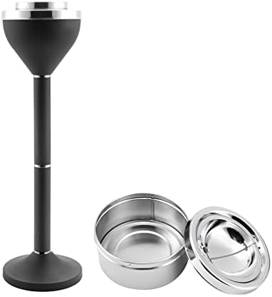 Anfrere Standing Ashtray Outdoor Large Tall Metal Ash Tray