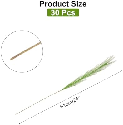 MECCANIXITY 30PCS Artificial Pampas Grass Decor 61cm