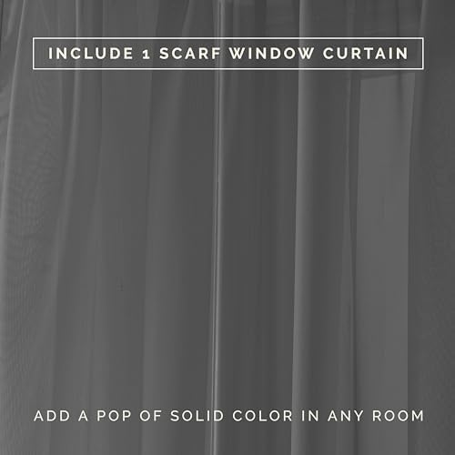 Elegant Comfort Sheer Curtain Panel - 55 x 216 Gray