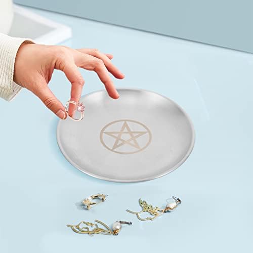 IMIKEYA Pentagram Altar Ritual Plate Dish