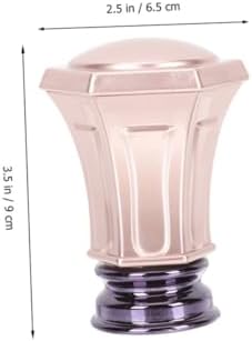 Stylish Plastic Rose Gold Curtain Rod Finials 4pcs