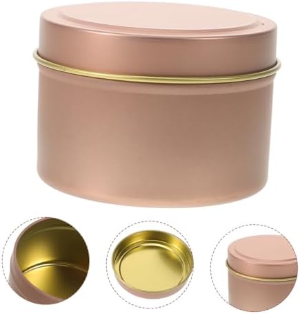 12pcs Metal Candle Tins with Lids Storage Containers for Candle Making