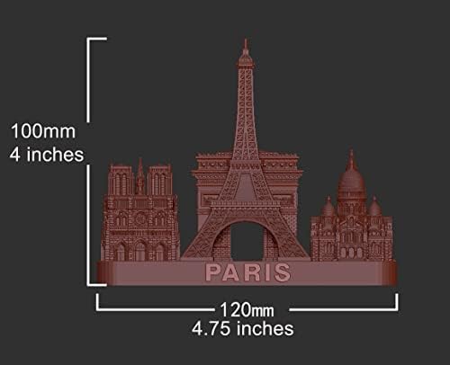 St Louis 3D City Model Statue Decoration 4 Inch White