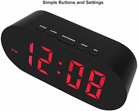 FAMICOZY Simple Digital Alarm Clock with Auto Dim and 6 Brightness Levels