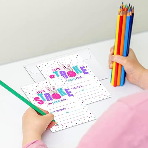 Birthday Invitations Cards with Envelopes Set of 20