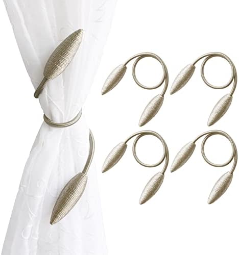 Valea Home 4 Piece Curtain Tiebacks Clips Holdbacks