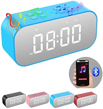 AFK Digital Alarm Clock with Bluetooth Speaker