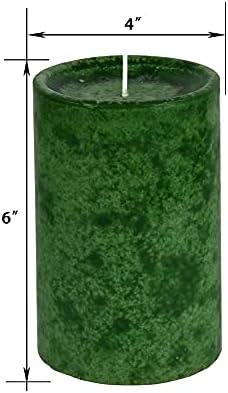 Jeco 6 Inch Holiday Forest Scented Pillar Candle