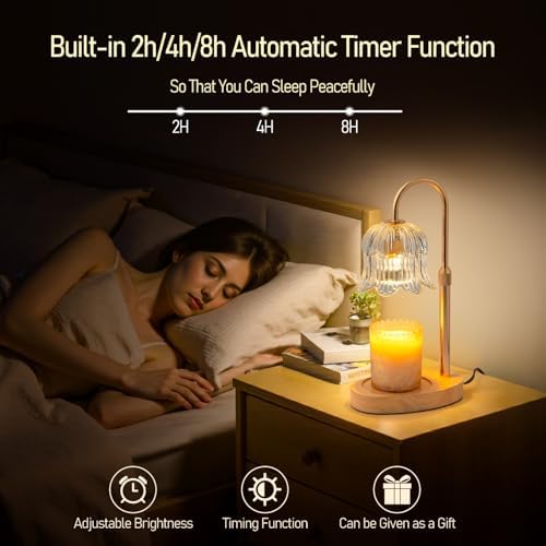 YDSP Candle Warmer Lamp with Timer and Adjustable Height