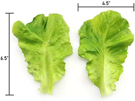 Tegg Fake Lettuce Leaves 3PCS Artificial Vegetable Decor