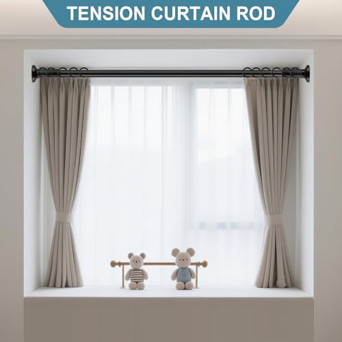 ZOCONE Black End Caps 2PCS for Curtain Rods