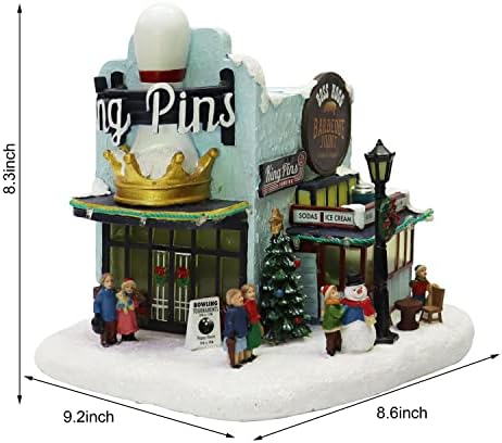 Moments In Time Christmas Village Building with LED Lights and Music