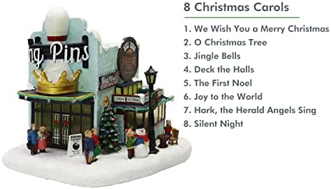 Moments In Time Christmas Village Building with LED Lights and Music