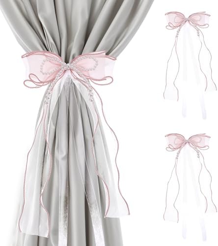 Pink Butterfly Curtain Tiebacks 2 PCS