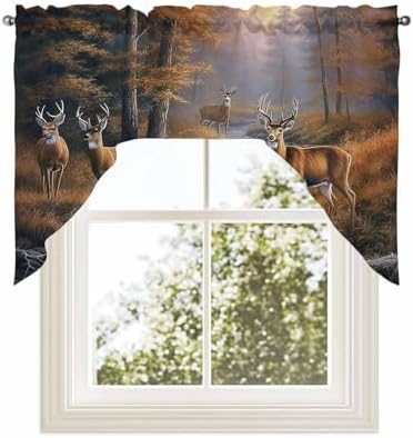 Swag Valance Curtains 56x36 Inch for Window