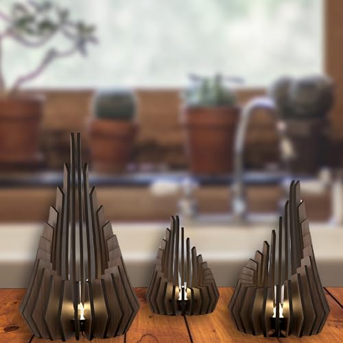 Handmade Candle Holders Set of 3 with 3 Sizes